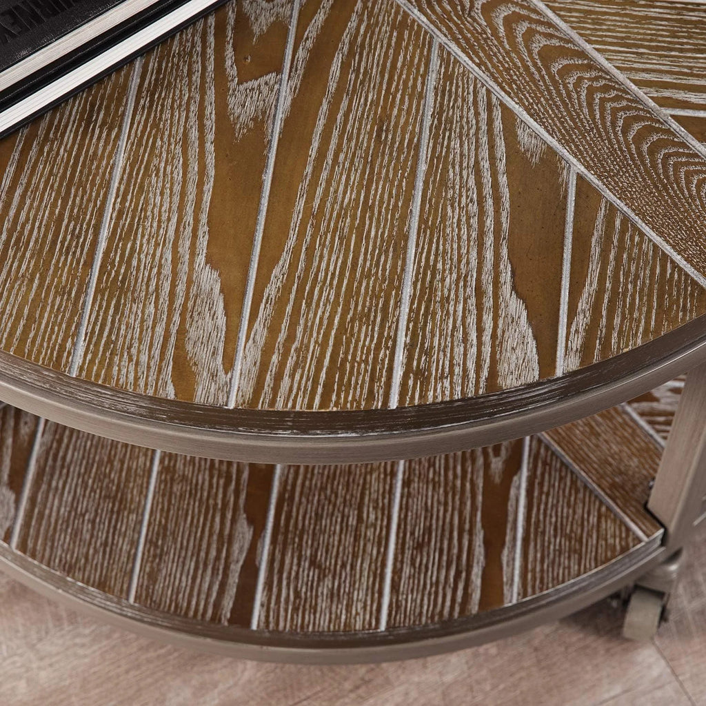 Round Industrial Coffee Table H69062