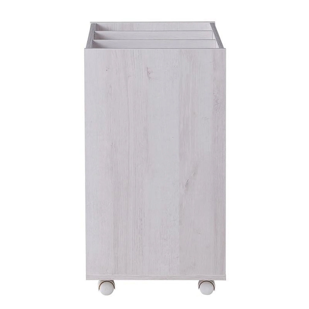 White Wood 3-Drawer File Cabinet U195