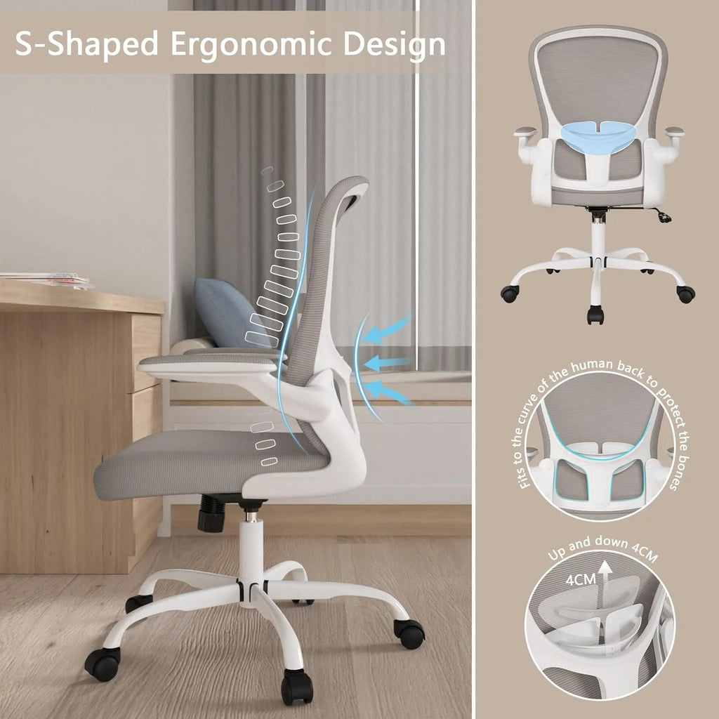 Ergonomic Mesh Office Chair with Flip-up Arms M505