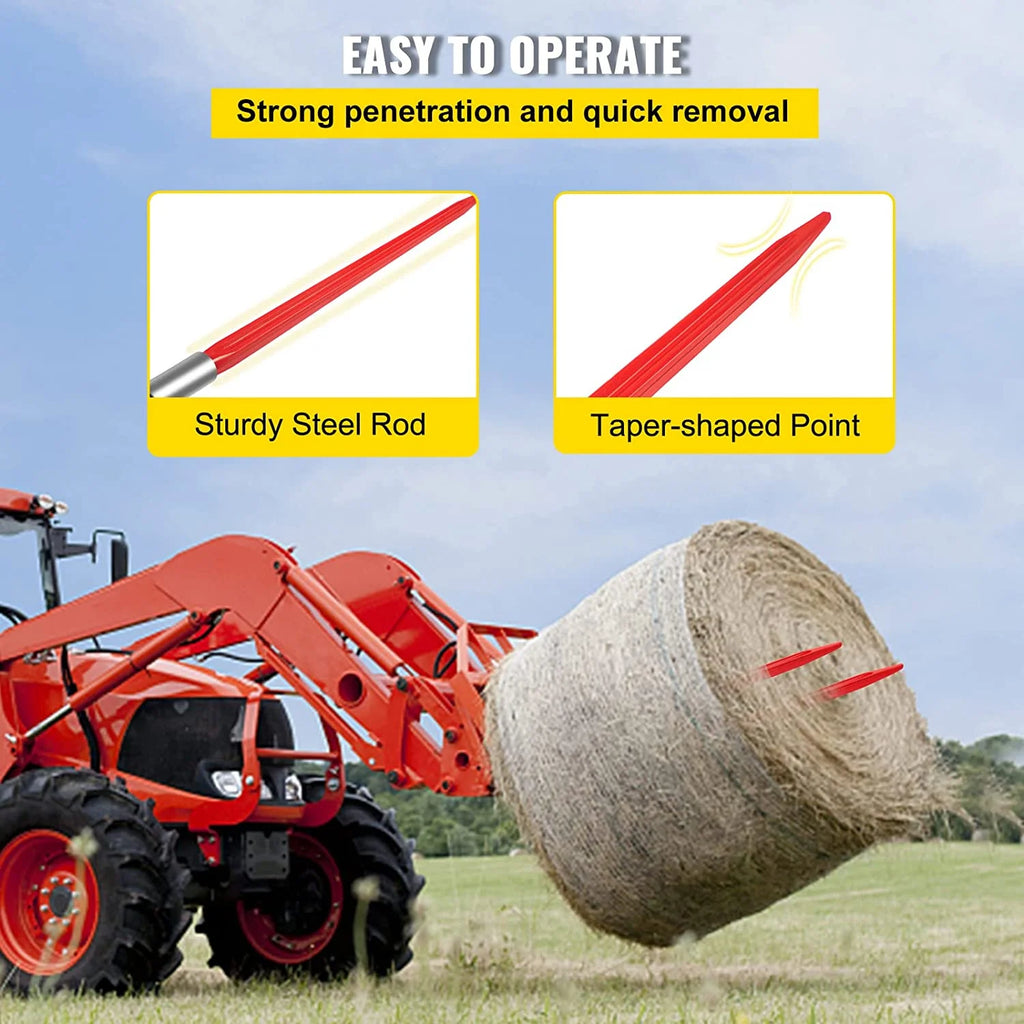 32" 1350lb Capacity Square Hay Bale Spear W88151