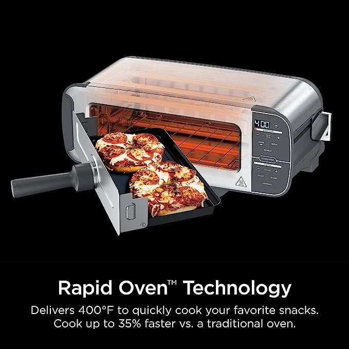 Open Box 2-IN-1 Compact Toaster Oven Stainless Steel C511620