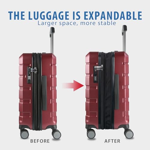 Hardside Expandable Carry On Luggage with Spinner Wheels A3939