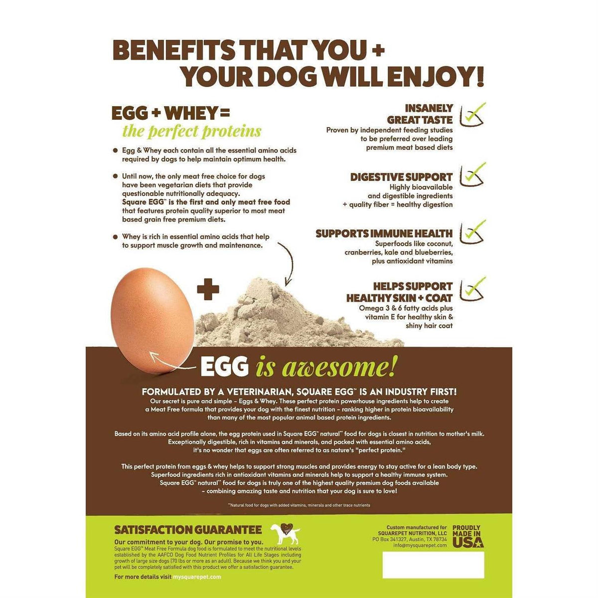 Meat Free Dry Dog Food U889