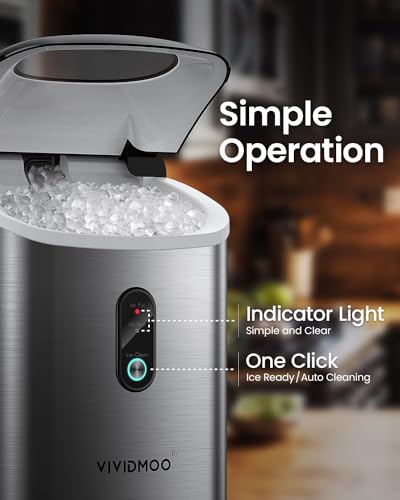 Black 34lbs/Day Portable Countertop Nugget Ice Maker G129889