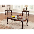 3pc Faux Marble Top Coffee Table and End Tables T223678