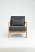 Mid Century Modern Accent Chair with Wood Frame Q255669