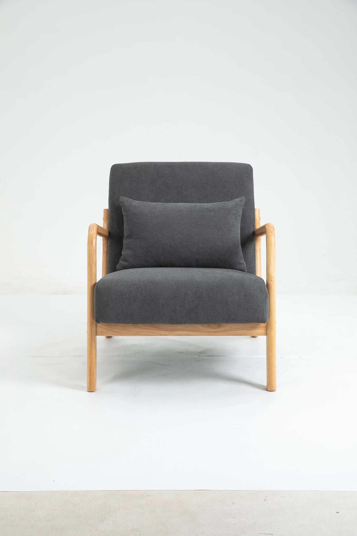 Mid Century Modern Accent Chair with Wood Frame Q255669