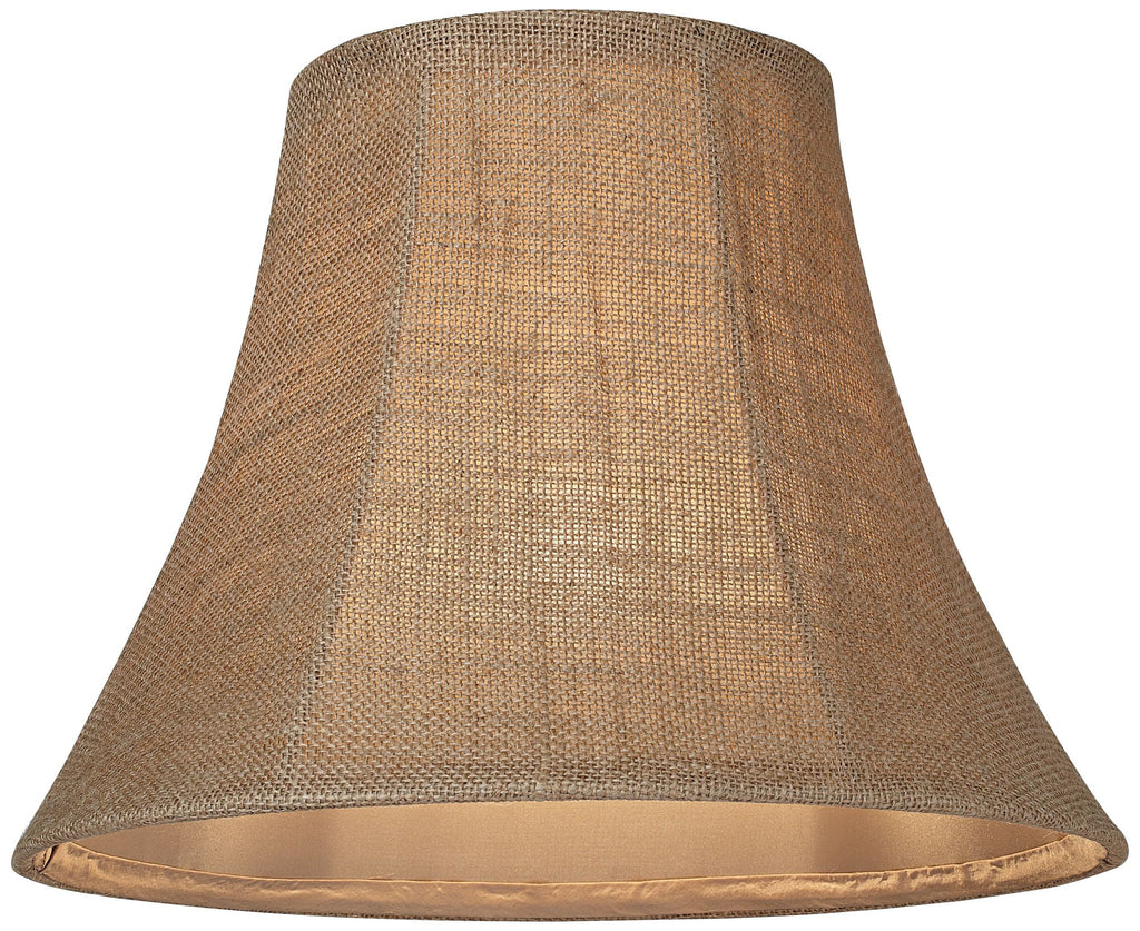 Natural Burlap Medium Bell Lamp Shade 7" Top x 14" Bottom x 10.5" High U732976