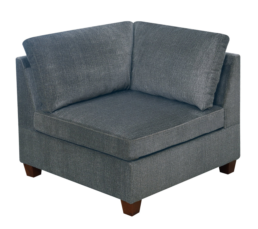 Grey Chenille Modular Sectional 6pc Set I3593