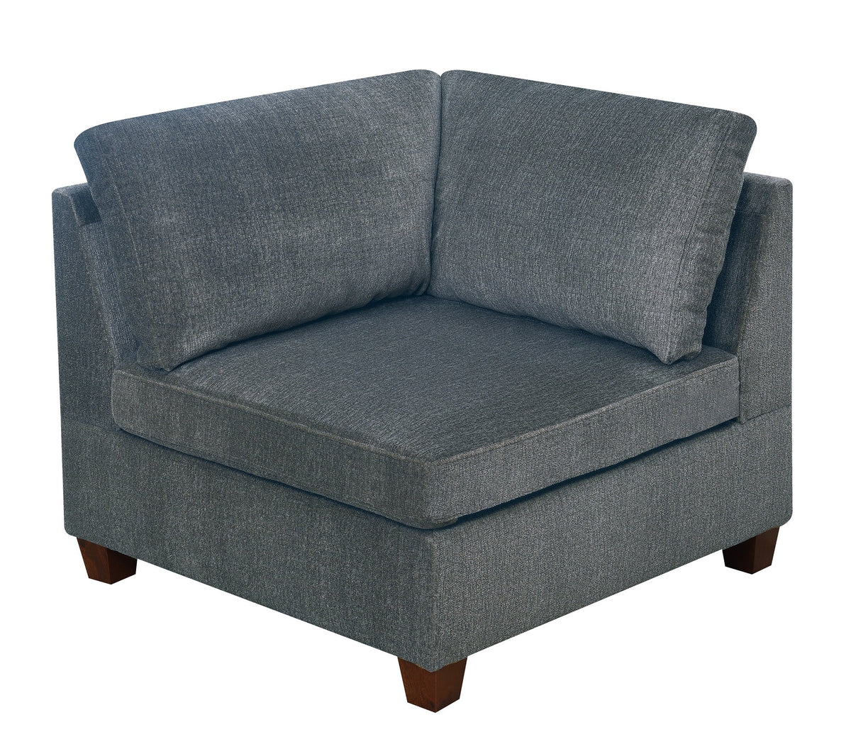 Grey Chenille Modular Sectional 6pc Set I3593