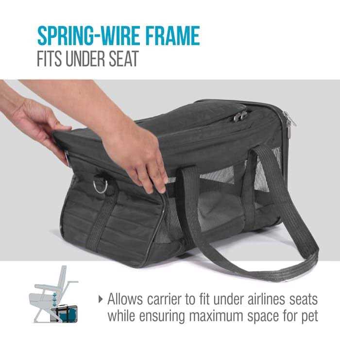 Charcoal and Camel Pet Carrier P439