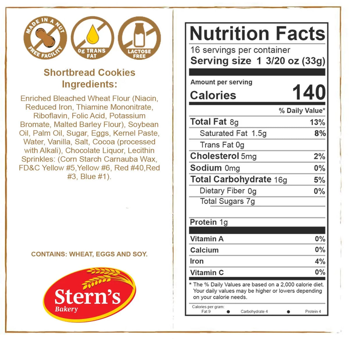 16 Count Individually Wrapped Cookies N57703