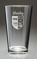 Irish Coat of Arms Pint Glasses Set of 4 I354