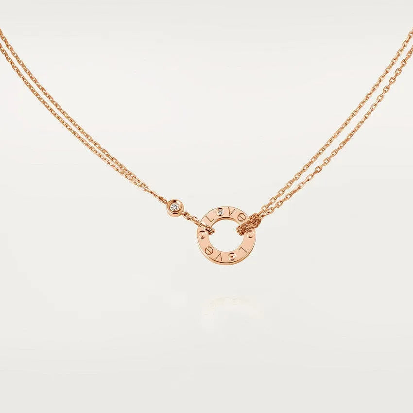 Love Necklace With 2 Diamonds H14175
