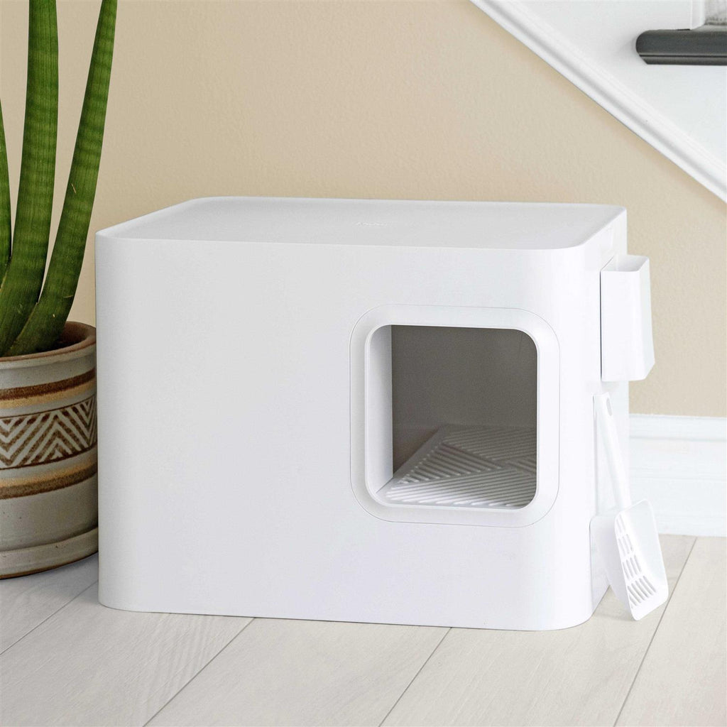 Cat Litter Box with Scoop and Holder B150