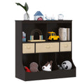White Toy Storage Organizer with Bookcase U562