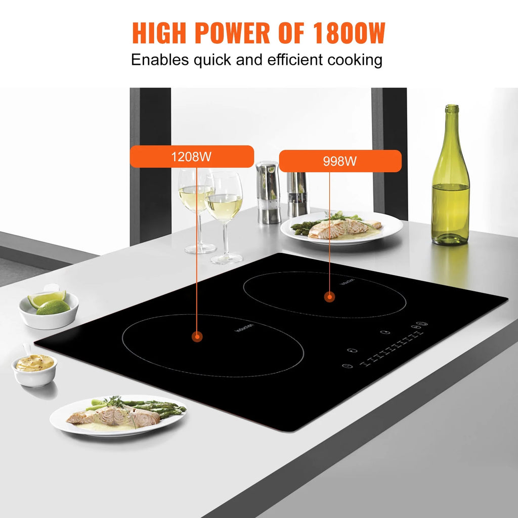 2 Burners Ceramic Glass Electric Cooktop S2265