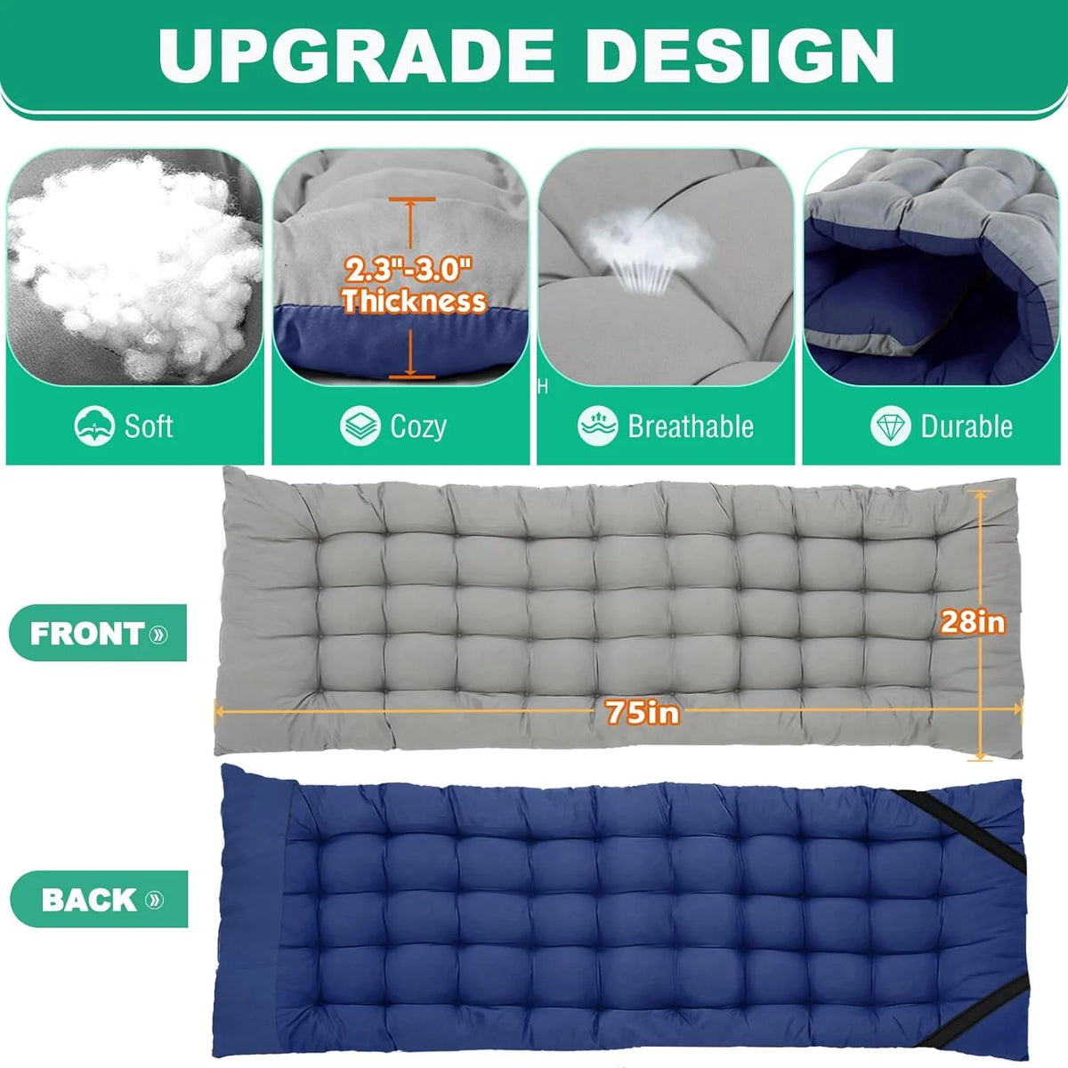Oversized XL Folding Sleeping Cot M7107