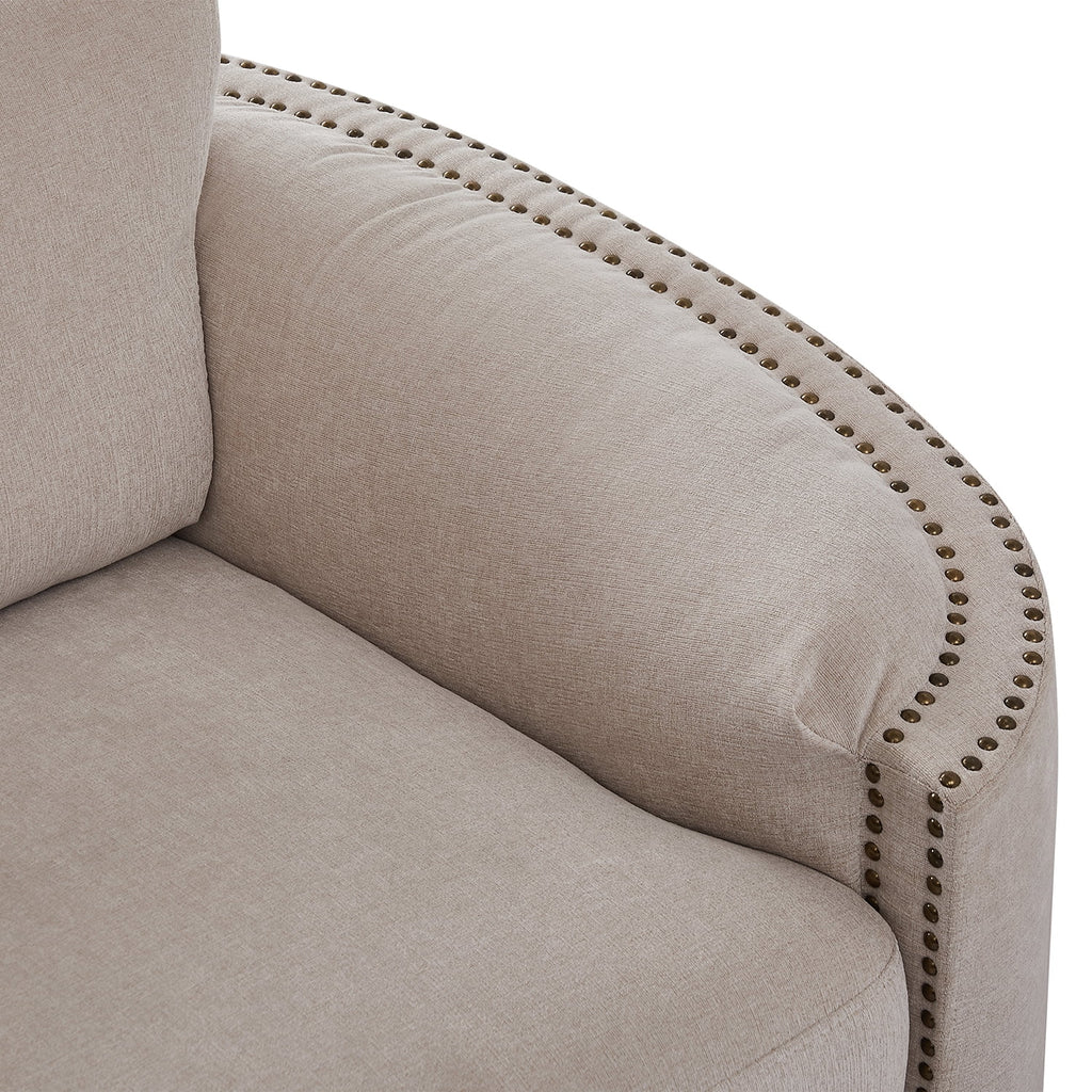 Beige 2 Seat Loveseat Sofa S428