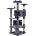 Dark Gray Cat Tree Condo with Scratching Post Tower M8915