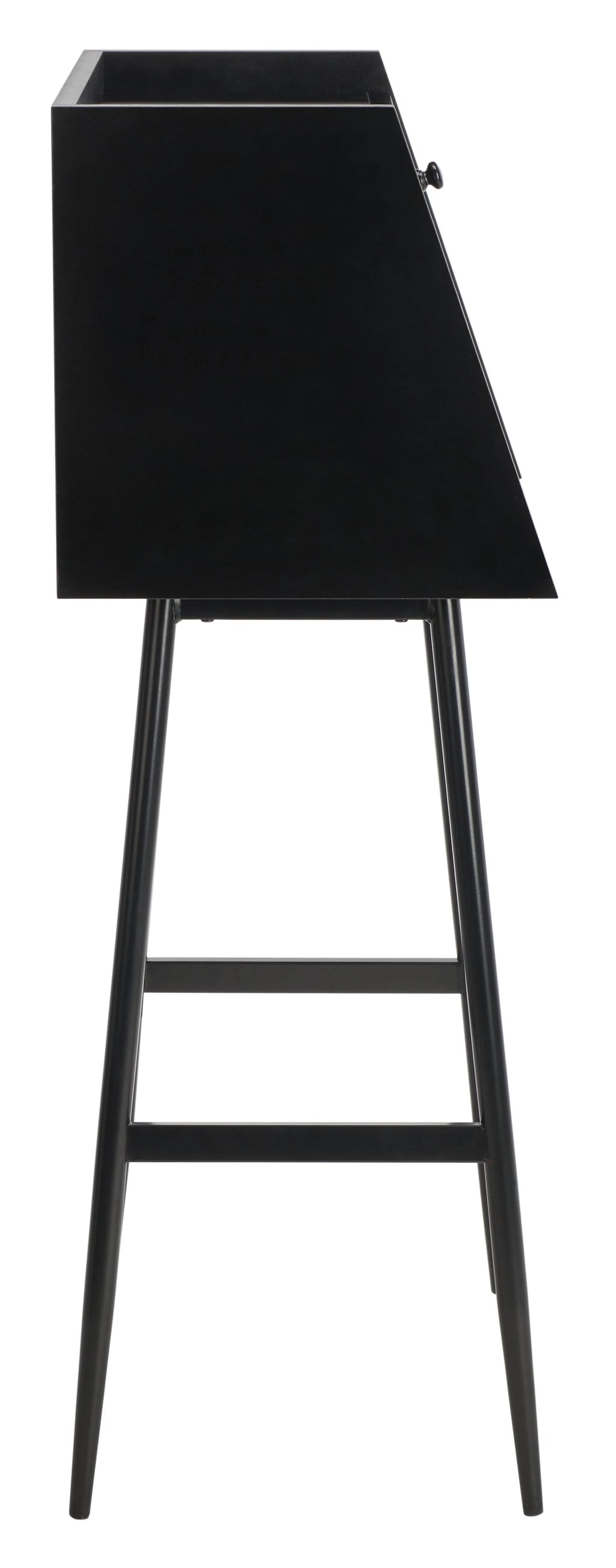 Black Modern Secretary Writing Desk L3444