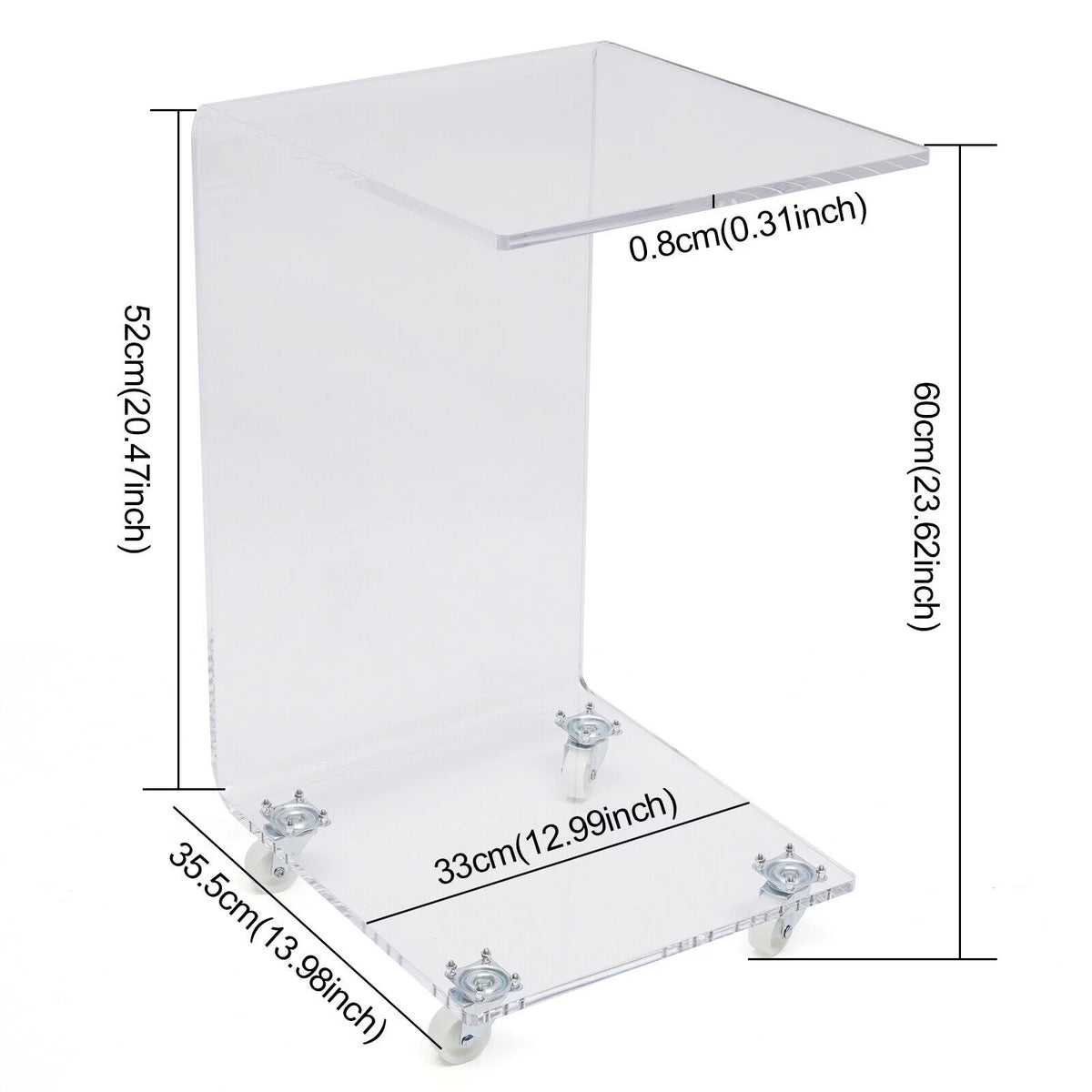 C-Shape Sofa Side Table X68433
