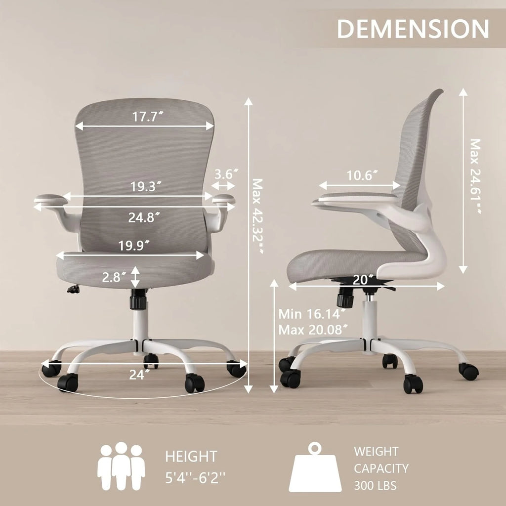 Ergonomic Mesh Office Chair with Flip-up Arms M505