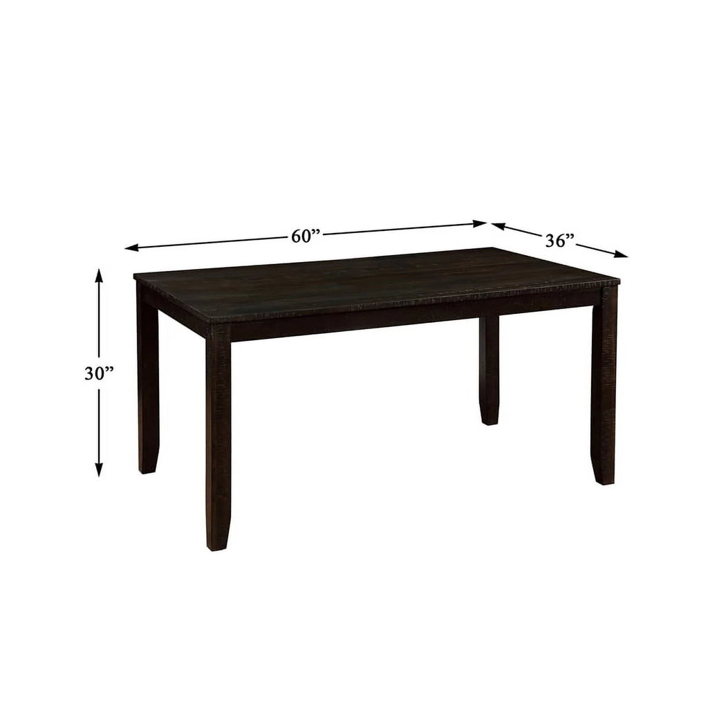 Brown 7 Piece Wood Dining Set A63351