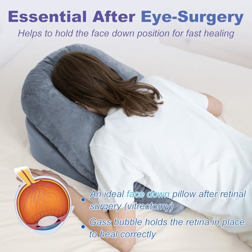 Face Down Pillow with Shredded Memory Foam and Removable Cover C6916