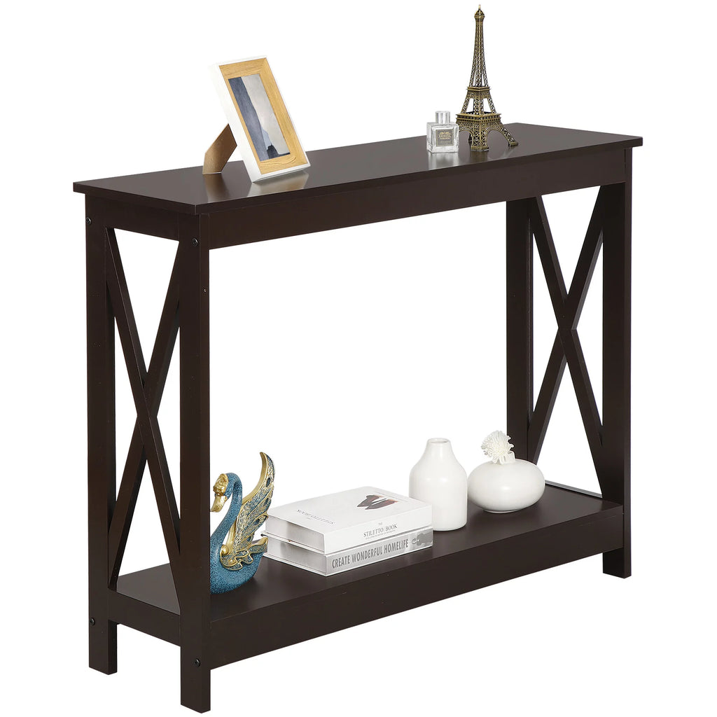 Brown Wallmount Console Table P695