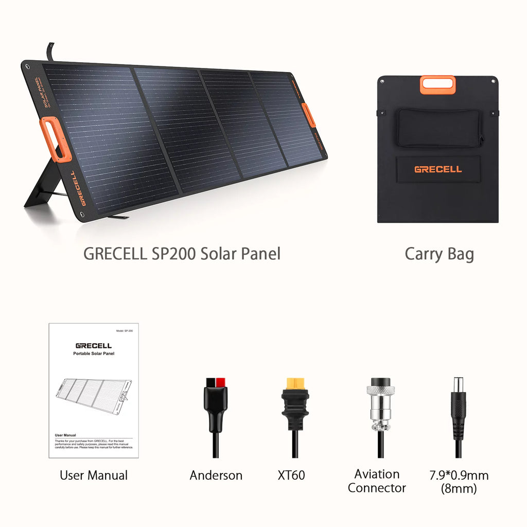 200W Portable Foldable Solar Panel Kit I1690