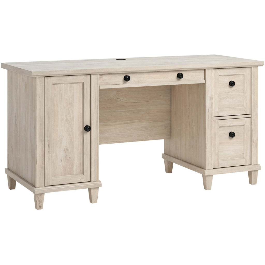 Engineered Wood Computer Desk in Chalk Oak S455