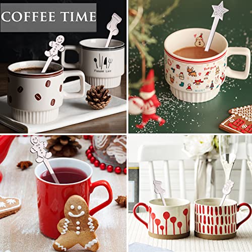 16 Pc Stainless Steel Christmas Spoons Set N403