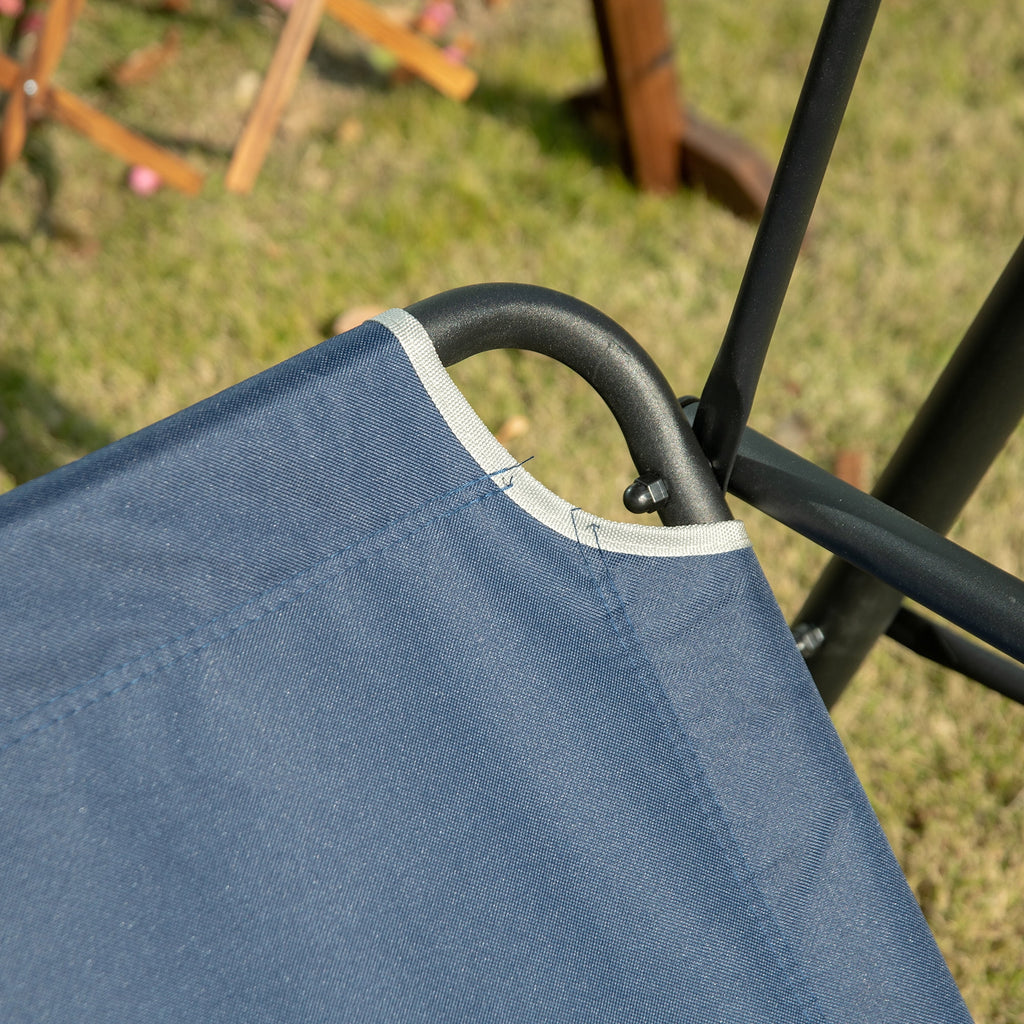 Dark Blue Steel Porch Swing S919