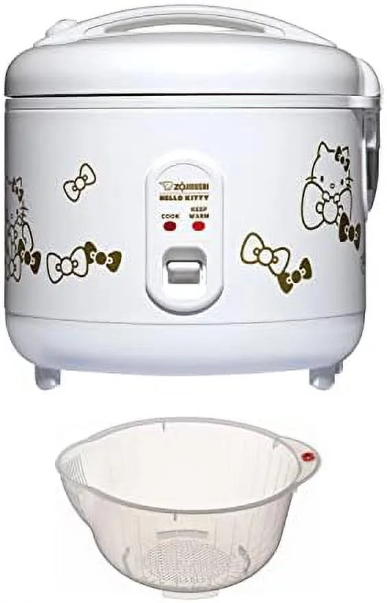 White Automatic Rice Cooker And Warmer With Rice Washing Bowl A282705