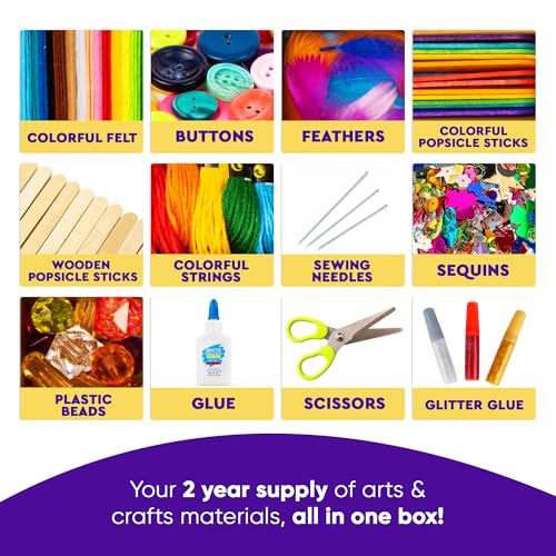 3000+ Pcs Arts and Crafts Supplies Craft Kit T5485
