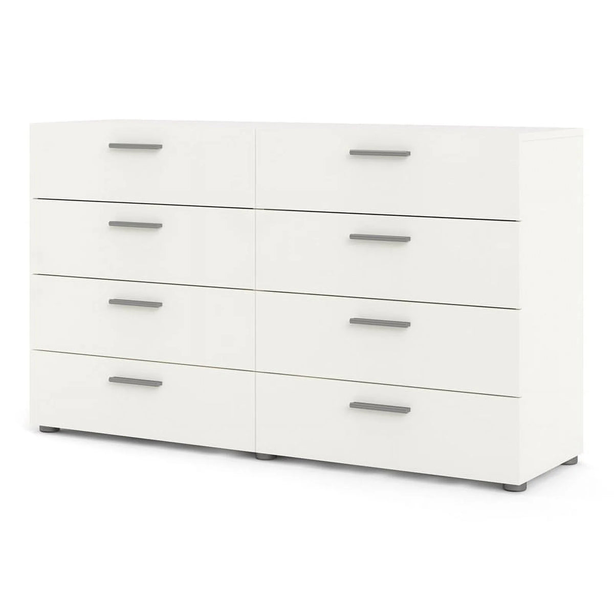 White 8 Drawer Engineered Wood Dresser X475