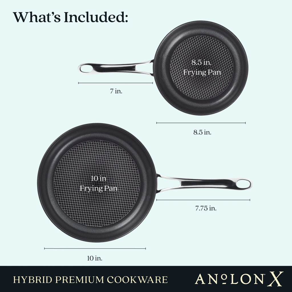 2 Piece Nonstick Induction Frying Pan Set V2530