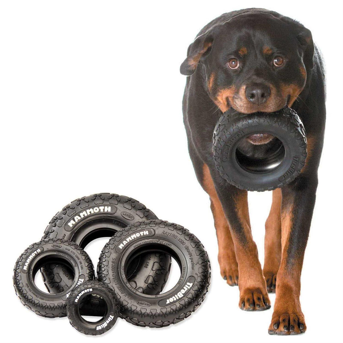 Rubber Tire Dog Toy Medium F839