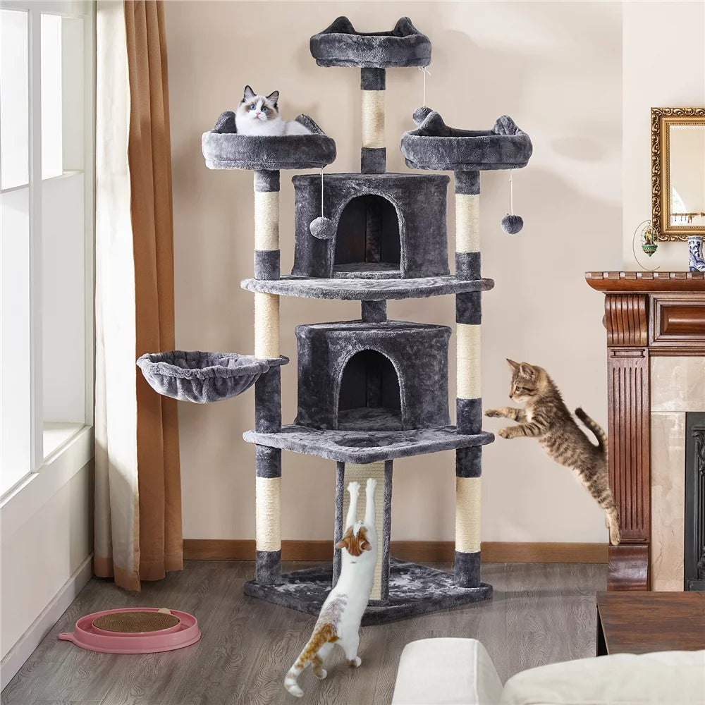 Dark Gray Cat Tree D5014
