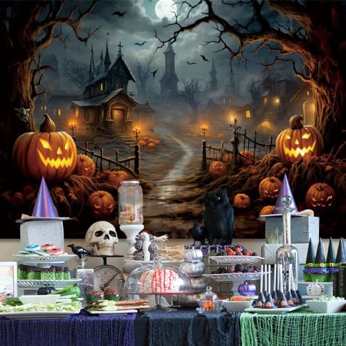 10x8ft Vinyl Halloween Backdrop J9813