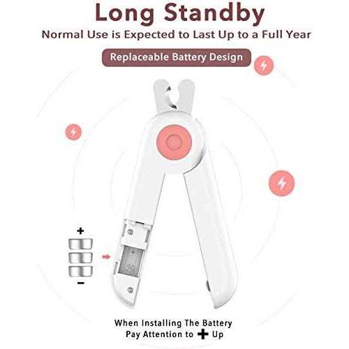 Dog Nail Clippers and Trimmers with Safety Guard LED Light H103