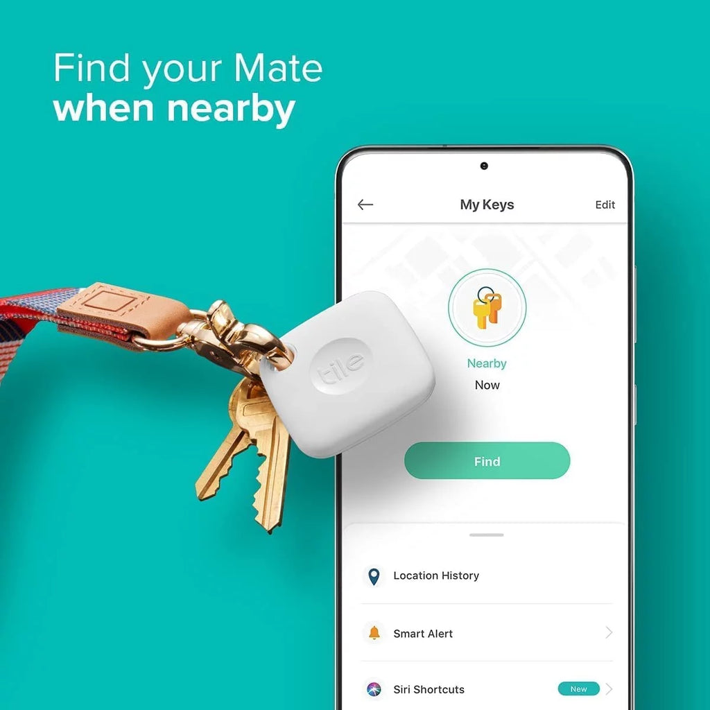 White & Black Bluetooth Tracker and Item Locator F278