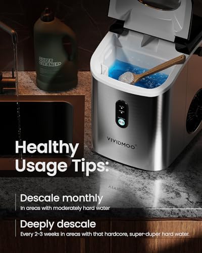 Black 34lbs/Day Portable Countertop Nugget Ice Maker G129889