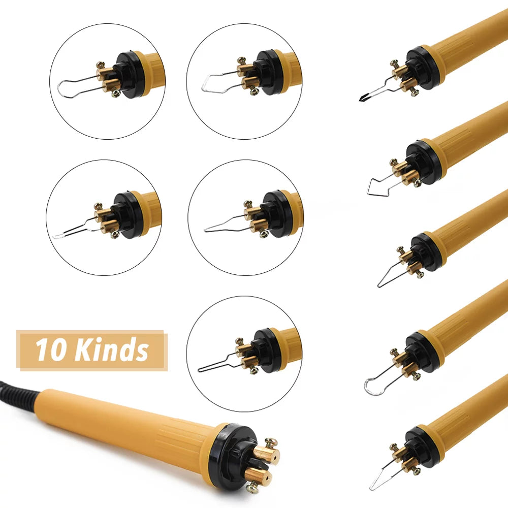 Wood Pyrography Pen Burning Tool Set Adjustable Temperature X502
