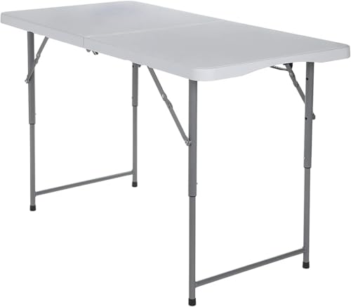White 4ft Plastic Folding Table J65867