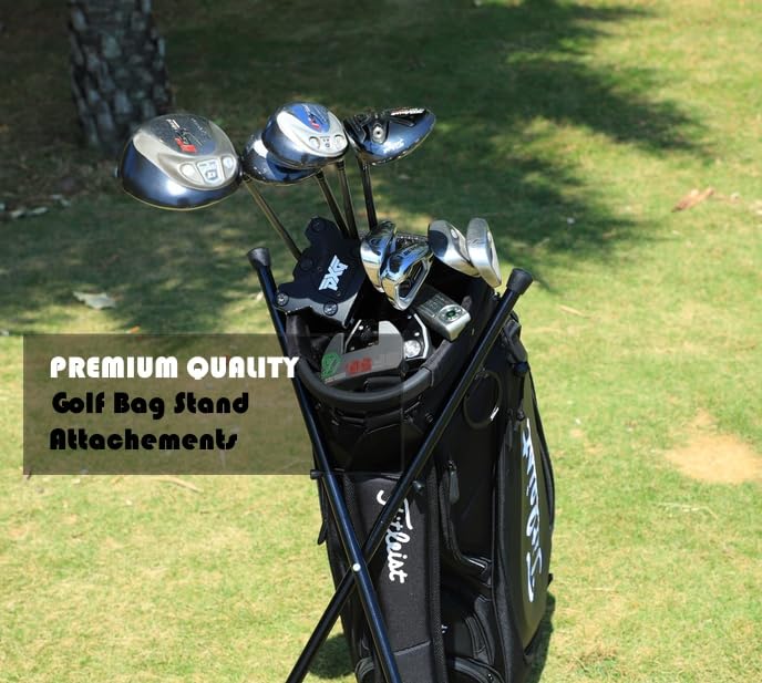 Black Golf Bag Stand Attachment with Carry Bag Q996