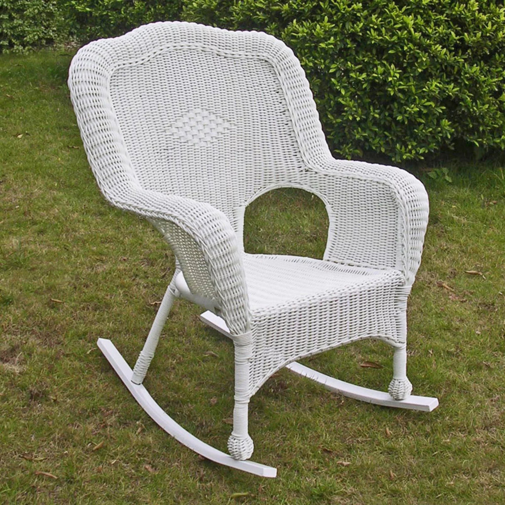 White Patio Rocker R3320