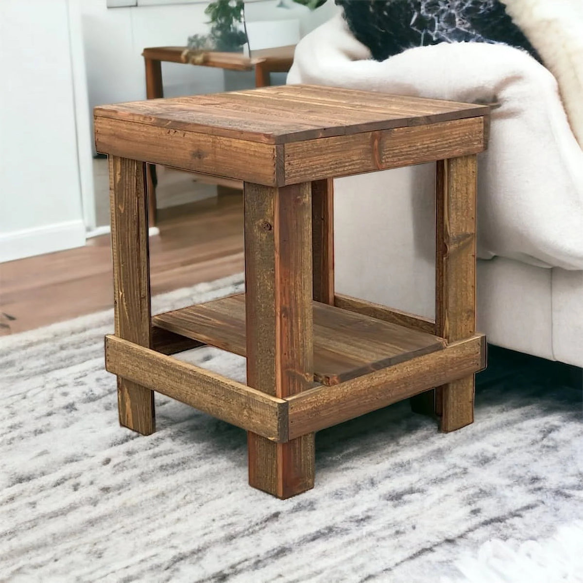 Solid Wood End Table E455