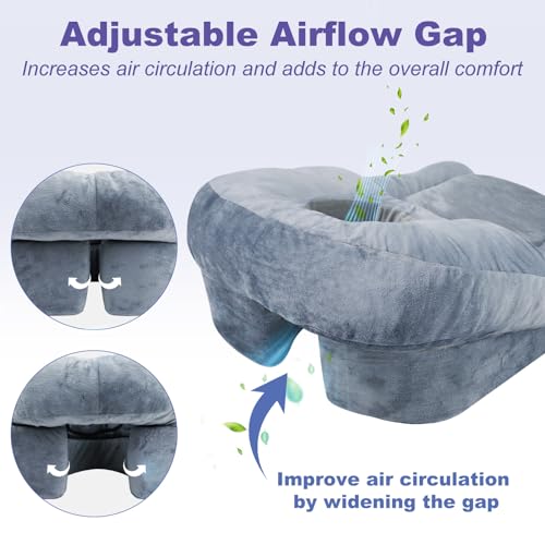 Face Down Pillow with Shredded Memory Foam and Removable Cover C6916